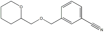 3-[(tetrahydro-2H-pyran-2-ylmethoxy)methyl]benzonitrile Struktur