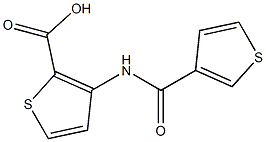 3-[(thien-3-ylcarbonyl)amino]thiophene-2-carboxylic acid Struktur