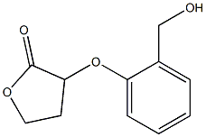 3-[2-(hydroxymethyl)phenoxy]oxolan-2-one Struktur