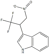 3-[2,2,2-trifluoro-1-(nitromethyl)ethyl]-1H-indole Struktur