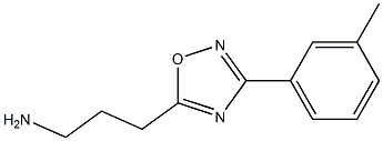 3-[3-(3-methylphenyl)-1,2,4-oxadiazol-5-yl]propan-1-amine Struktur