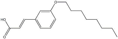 3-[3-(octyloxy)phenyl]prop-2-enoic acid Struktur