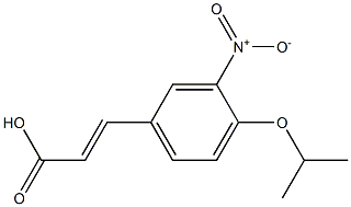 3-[3-nitro-4-(propan-2-yloxy)phenyl]prop-2-enoic acid Struktur