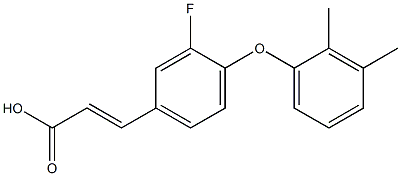 3-[4-(2,3-dimethylphenoxy)-3-fluorophenyl]prop-2-enoic acid Struktur