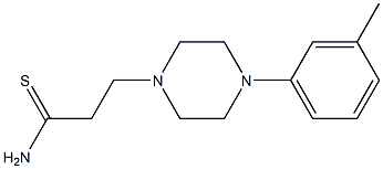 3-[4-(3-methylphenyl)piperazin-1-yl]propanethioamide Struktur