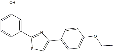 3-[4-(4-ethoxyphenyl)-1,3-thiazol-2-yl]phenol Struktur