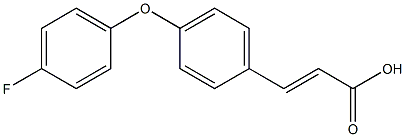 3-[4-(4-fluorophenoxy)phenyl]prop-2-enoic acid Struktur