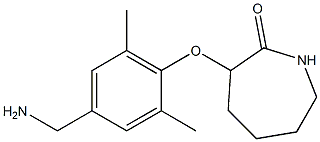 3-[4-(aminomethyl)-2,6-dimethylphenoxy]azepan-2-one Struktur