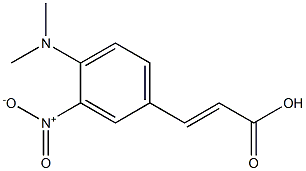 3-[4-(dimethylamino)-3-nitrophenyl]prop-2-enoic acid Struktur