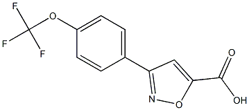 3-[4-(trifluoromethoxy)phenyl]-1,2-oxazole-5-carboxylic acid Struktur