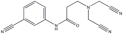 3-[bis(cyanomethyl)amino]-N-(3-cyanophenyl)propanamide Struktur