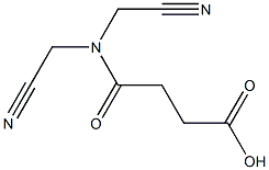 3-[bis(cyanomethyl)carbamoyl]propanoic acid Struktur