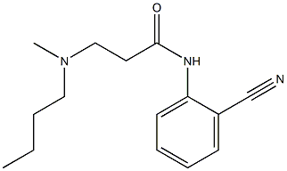 3-[butyl(methyl)amino]-N-(2-cyanophenyl)propanamide Struktur