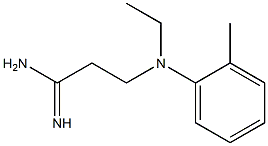 3-[ethyl(2-methylphenyl)amino]propanimidamide Struktur