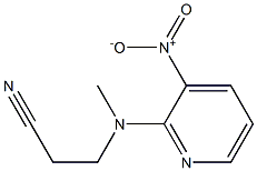 3-[methyl(3-nitropyridin-2-yl)amino]propanenitrile Struktur