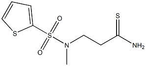 3-[methyl(thiophene-2-)sulfonamido]propanethioamide Struktur