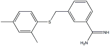 3-{[(2,4-dimethylphenyl)sulfanyl]methyl}benzene-1-carboximidamide Struktur