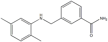 3-{[(2,5-dimethylphenyl)amino]methyl}benzamide Struktur