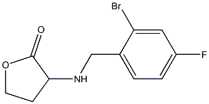 3-{[(2-bromo-4-fluorophenyl)methyl]amino}oxolan-2-one Struktur