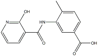 3-{[(2-hydroxypyridin-3-yl)carbonyl]amino}-4-methylbenzoic acid Struktur