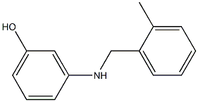 3-{[(2-methylphenyl)methyl]amino}phenol Struktur