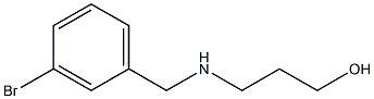 3-{[(3-bromophenyl)methyl]amino}propan-1-ol Struktur