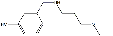 3-{[(3-ethoxypropyl)amino]methyl}phenol Struktur