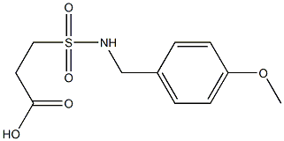 3-{[(4-methoxyphenyl)methyl]sulfamoyl}propanoic acid Struktur