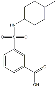 3-{[(4-methylcyclohexyl)amino]sulfonyl}benzoic acid Struktur