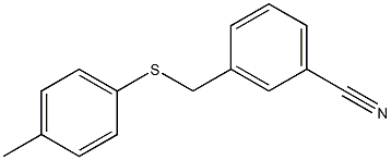 3-{[(4-methylphenyl)sulfanyl]methyl}benzonitrile Struktur