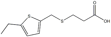 3-{[(5-ethylthien-2-yl)methyl]thio}propanoic acid Struktur