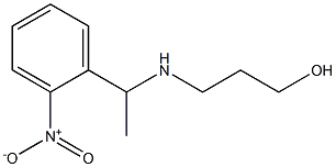 3-{[1-(2-nitrophenyl)ethyl]amino}propan-1-ol Struktur