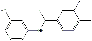 3-{[1-(3,4-dimethylphenyl)ethyl]amino}phenol Struktur