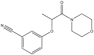 3-{[1-(morpholin-4-yl)-1-oxopropan-2-yl]oxy}benzonitrile Struktur