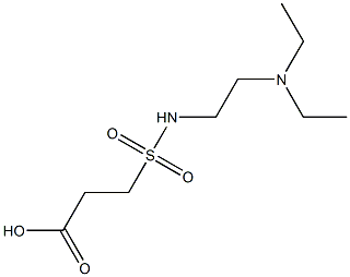 3-{[2-(diethylamino)ethyl]sulfamoyl}propanoic acid Struktur