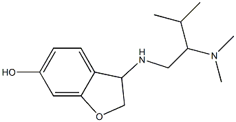 3-{[2-(dimethylamino)-3-methylbutyl]amino}-2,3-dihydro-1-benzofuran-6-ol Struktur