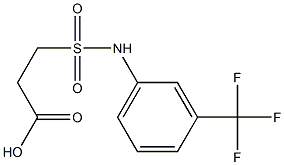 3-{[3-(trifluoromethyl)phenyl]sulfamoyl}propanoic acid Struktur