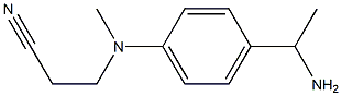 3-{[4-(1-aminoethyl)phenyl](methyl)amino}propanenitrile Struktur