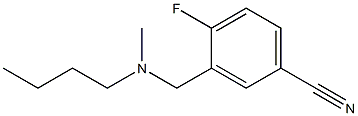 3-{[butyl(methyl)amino]methyl}-4-fluorobenzonitrile Struktur