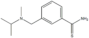 3-{[isopropyl(methyl)amino]methyl}benzenecarbothioamide Struktur