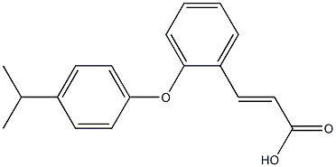 3-{2-[4-(propan-2-yl)phenoxy]phenyl}prop-2-enoic acid Struktur