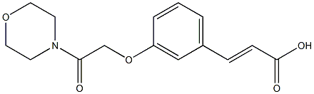 3-{3-[2-(morpholin-4-yl)-2-oxoethoxy]phenyl}prop-2-enoic acid Struktur