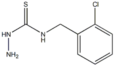 3-amino-1-[(2-chlorophenyl)methyl]thiourea Struktur