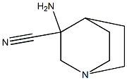 3-amino-1-azabicyclo[2.2.2]octane-3-carbonitrile Struktur