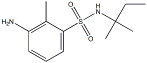 3-amino-2-methyl-N-(2-methylbutan-2-yl)benzene-1-sulfonamide Struktur