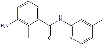 3-amino-2-methyl-N-(4-methylpyridin-2-yl)benzamide Struktur