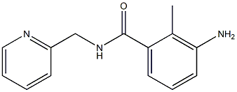 3-amino-2-methyl-N-(pyridin-2-ylmethyl)benzamide Struktur