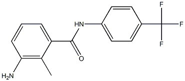 3-amino-2-methyl-N-[4-(trifluoromethyl)phenyl]benzamide Struktur