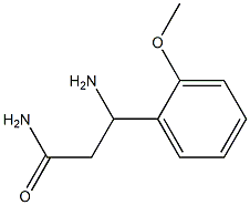 3-amino-3-(2-methoxyphenyl)propanamide Struktur