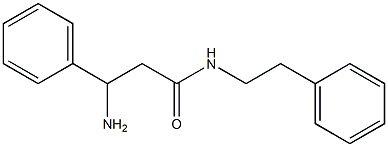 3-amino-3-phenyl-N-(2-phenylethyl)propanamide Struktur